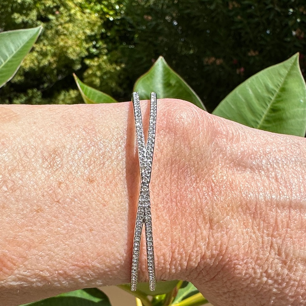 Michael Kors Silver Crossover Bracelet